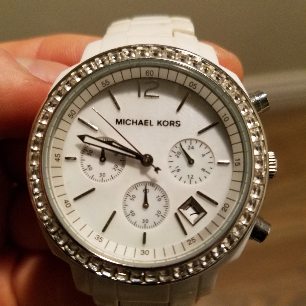 Michael Kors Runway White Watch